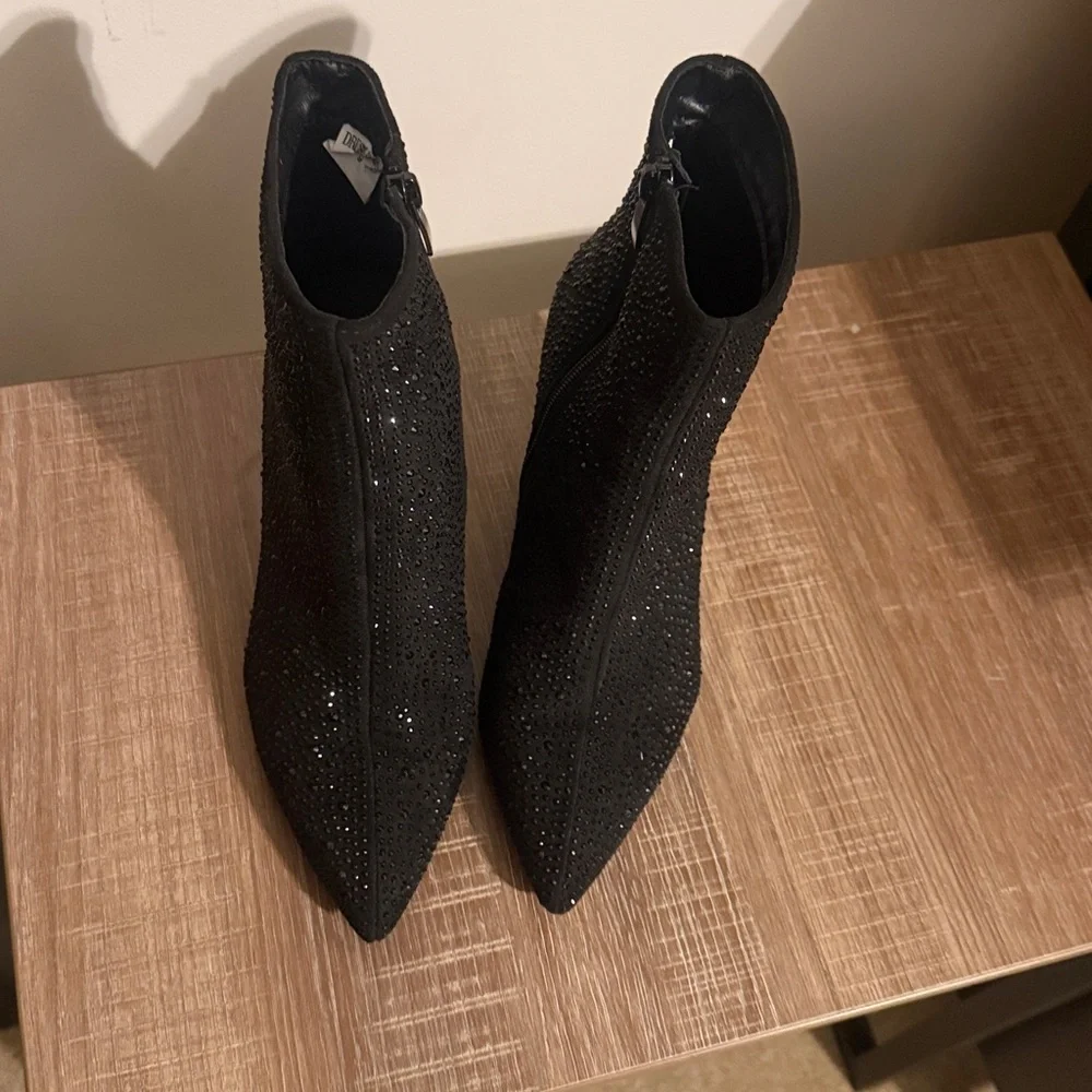 Black Rhinestone Boot - Picture 5 of 8